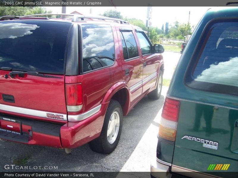 Magnetic Red Metallic / Graphite 2001 GMC Jimmy SLE