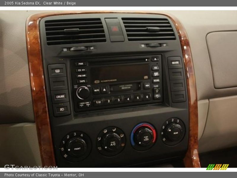 Clear White / Beige 2005 Kia Sedona EX