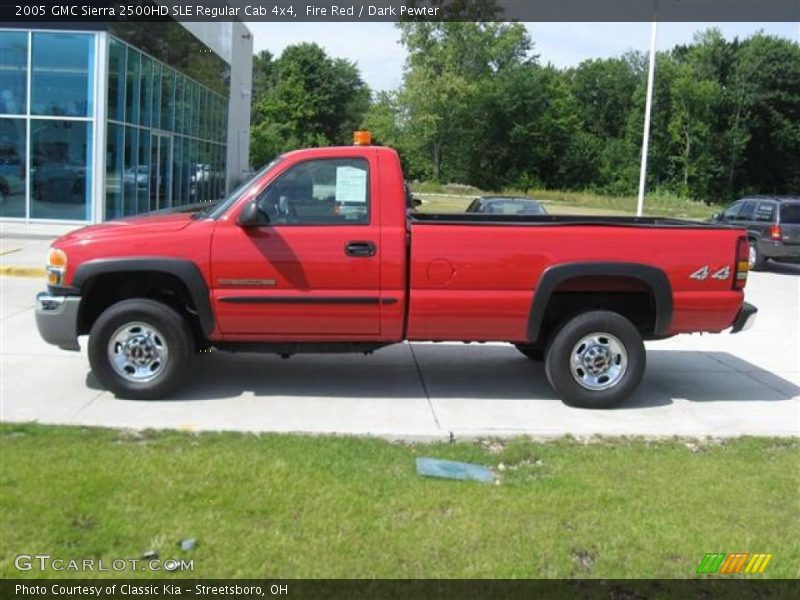 Fire Red / Dark Pewter 2005 GMC Sierra 2500HD SLE Regular Cab 4x4