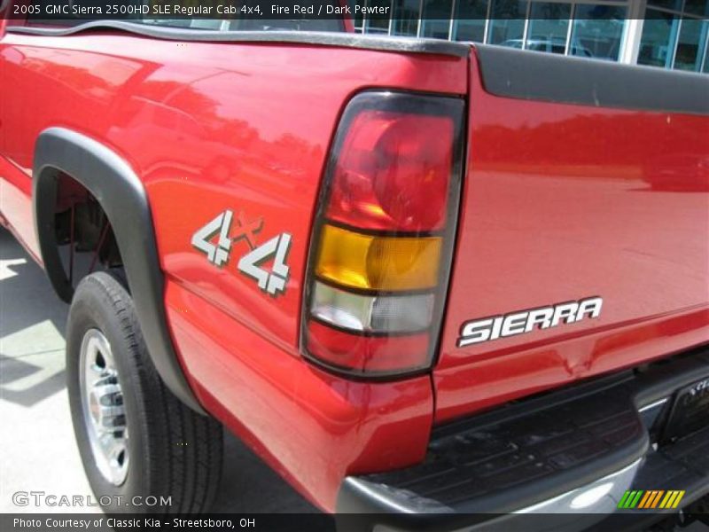 Fire Red / Dark Pewter 2005 GMC Sierra 2500HD SLE Regular Cab 4x4