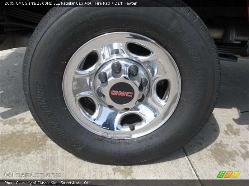 Fire Red / Dark Pewter 2005 GMC Sierra 2500HD SLE Regular Cab 4x4