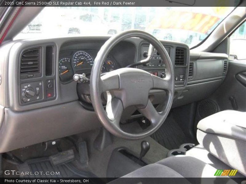 Fire Red / Dark Pewter 2005 GMC Sierra 2500HD SLE Regular Cab 4x4