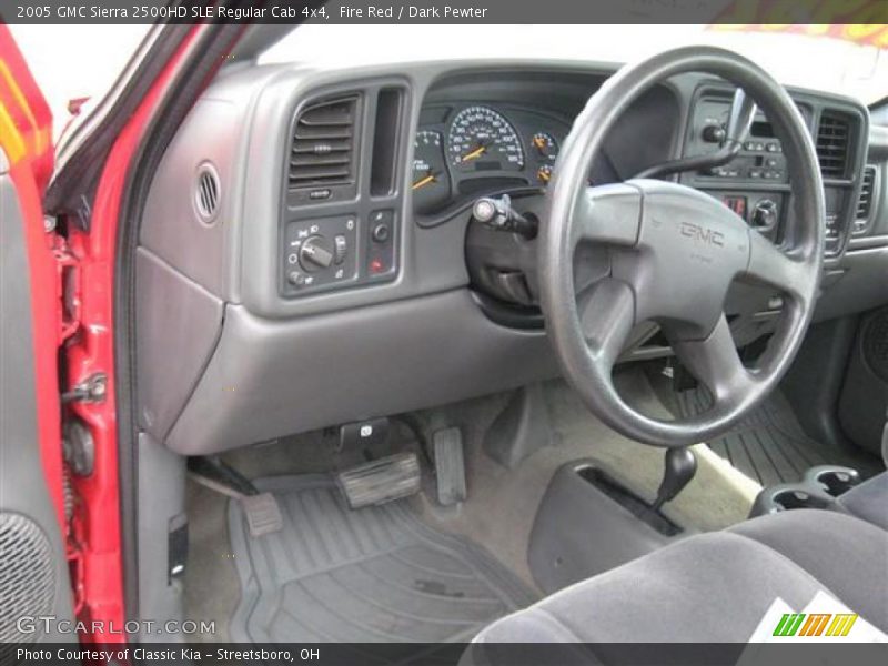 Fire Red / Dark Pewter 2005 GMC Sierra 2500HD SLE Regular Cab 4x4