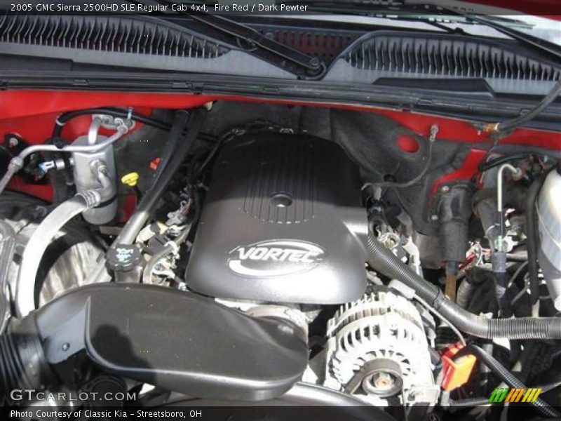 Fire Red / Dark Pewter 2005 GMC Sierra 2500HD SLE Regular Cab 4x4