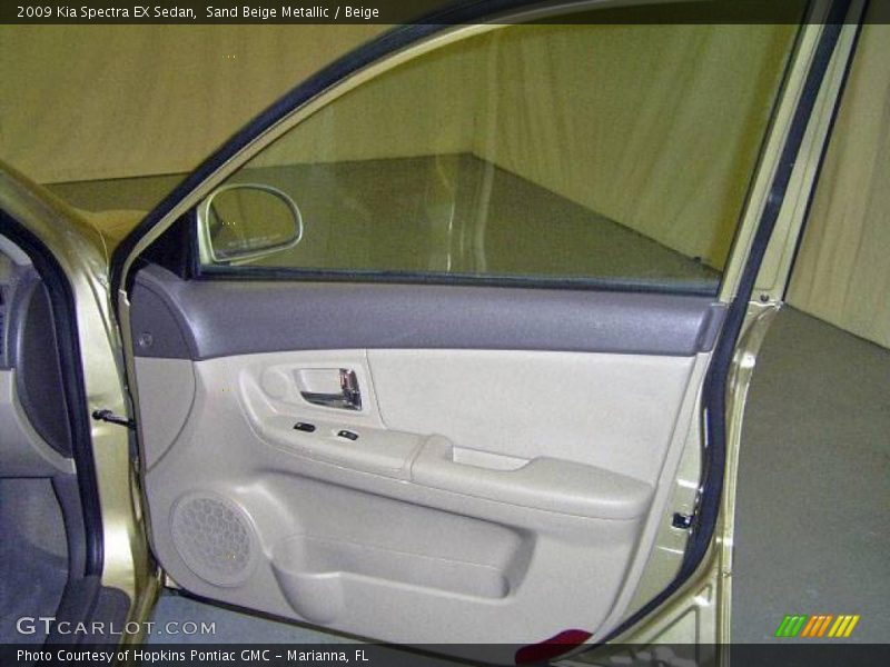 Sand Beige Metallic / Beige 2009 Kia Spectra EX Sedan