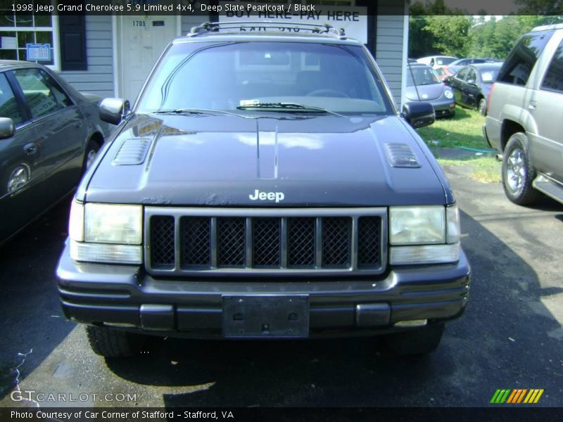 Deep Slate Pearlcoat / Black 1998 Jeep Grand Cherokee 5.9 Limited 4x4