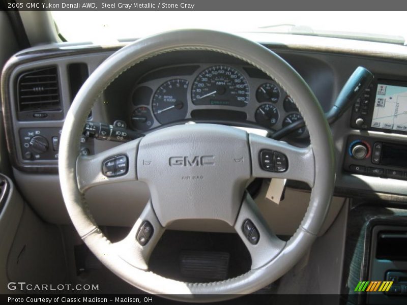 Steel Gray Metallic / Stone Gray 2005 GMC Yukon Denali AWD
