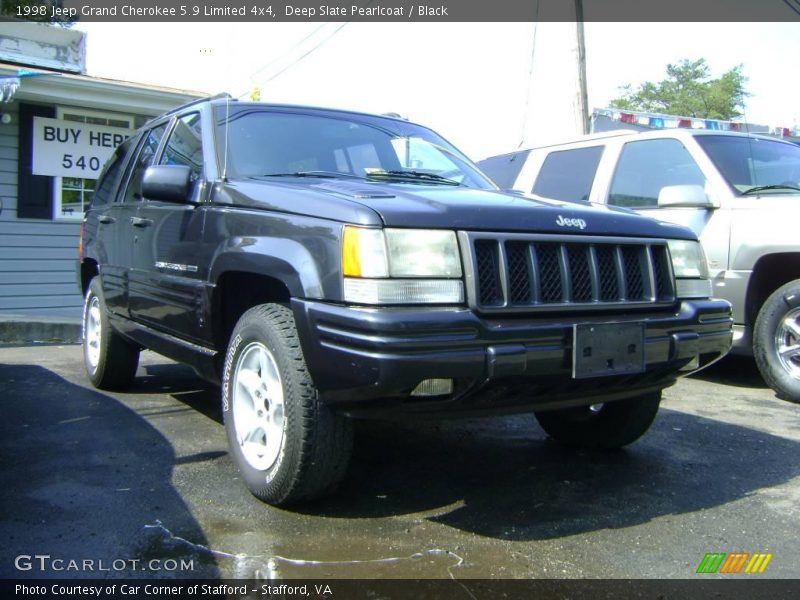 Deep Slate Pearlcoat / Black 1998 Jeep Grand Cherokee 5.9 Limited 4x4
