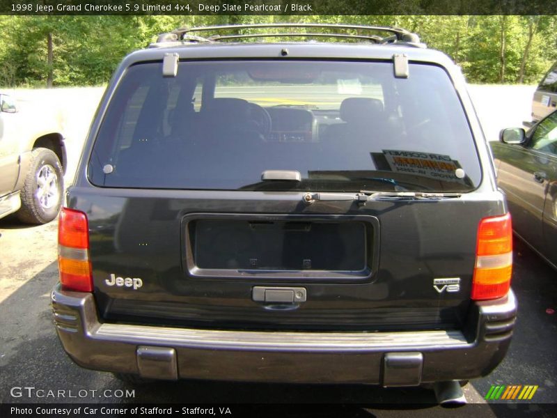 Deep Slate Pearlcoat / Black 1998 Jeep Grand Cherokee 5.9 Limited 4x4