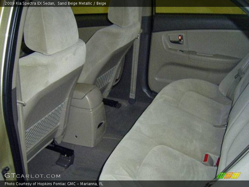 Sand Beige Metallic / Beige 2009 Kia Spectra EX Sedan