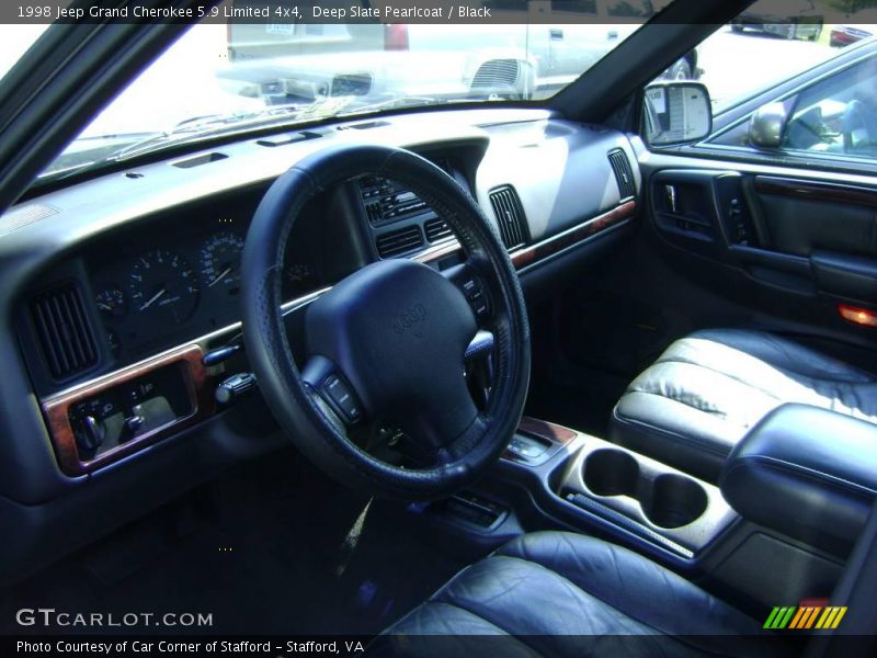 Deep Slate Pearlcoat / Black 1998 Jeep Grand Cherokee 5.9 Limited 4x4