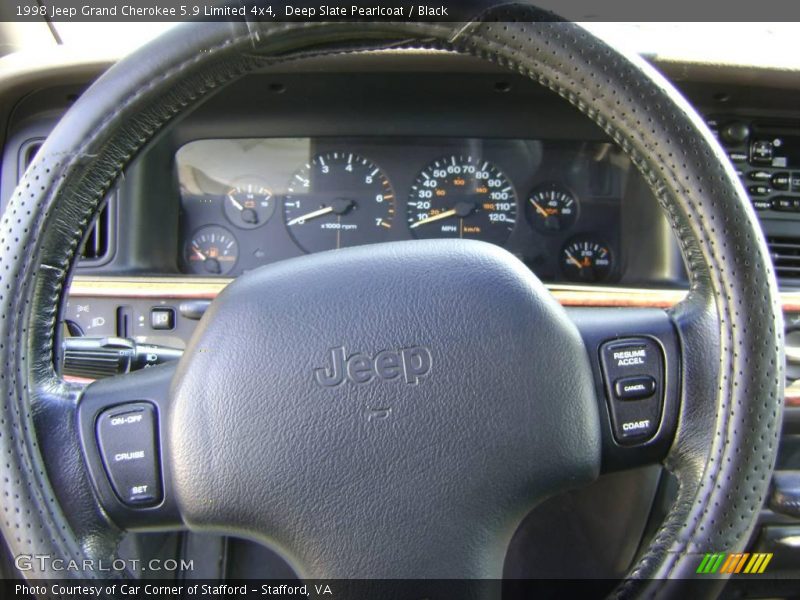 Deep Slate Pearlcoat / Black 1998 Jeep Grand Cherokee 5.9 Limited 4x4