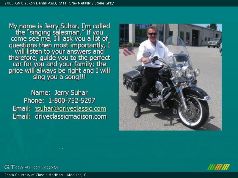 Steel Gray Metallic / Stone Gray 2005 GMC Yukon Denali AWD