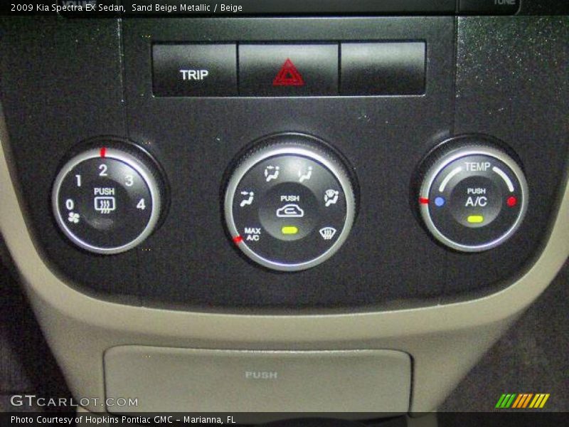 Sand Beige Metallic / Beige 2009 Kia Spectra EX Sedan