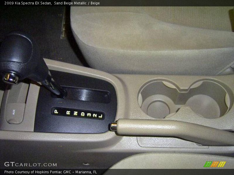 Sand Beige Metallic / Beige 2009 Kia Spectra EX Sedan