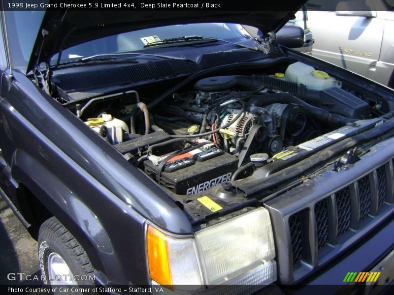 Deep Slate Pearlcoat / Black 1998 Jeep Grand Cherokee 5.9 Limited 4x4