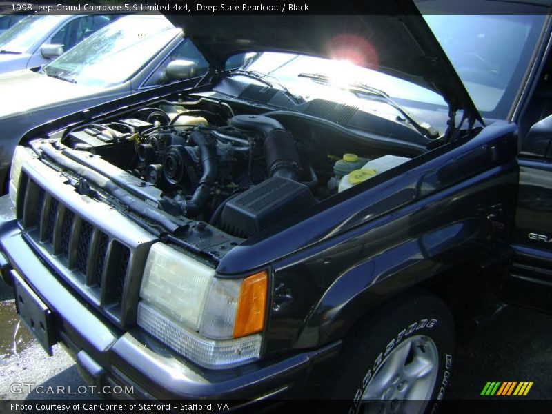 Deep Slate Pearlcoat / Black 1998 Jeep Grand Cherokee 5.9 Limited 4x4