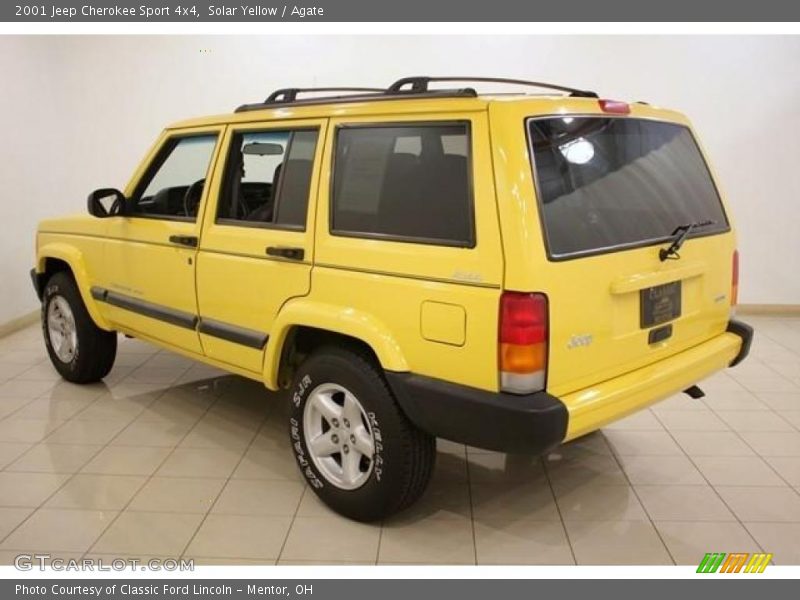Solar Yellow / Agate 2001 Jeep Cherokee Sport 4x4