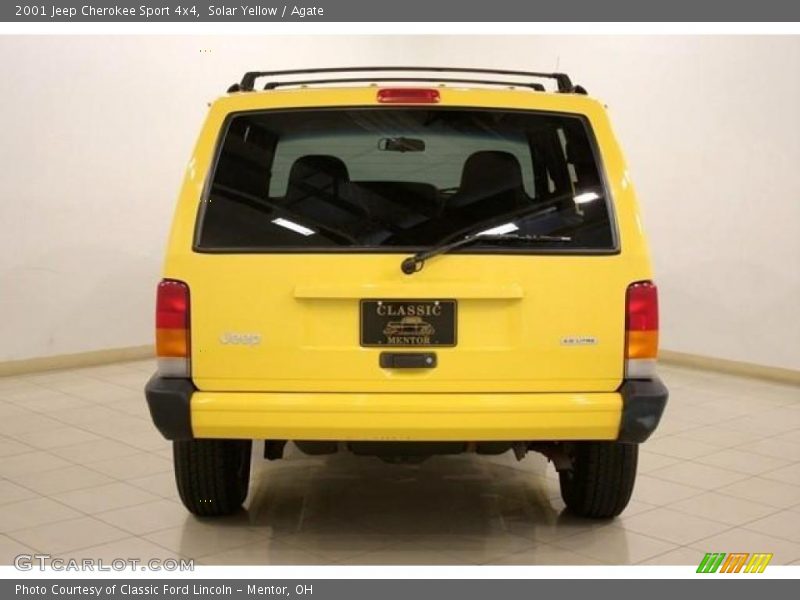 Solar Yellow / Agate 2001 Jeep Cherokee Sport 4x4