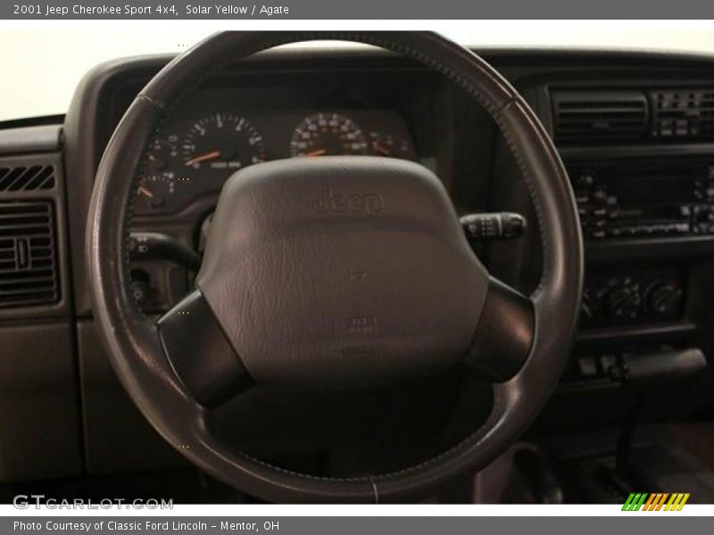 Solar Yellow / Agate 2001 Jeep Cherokee Sport 4x4