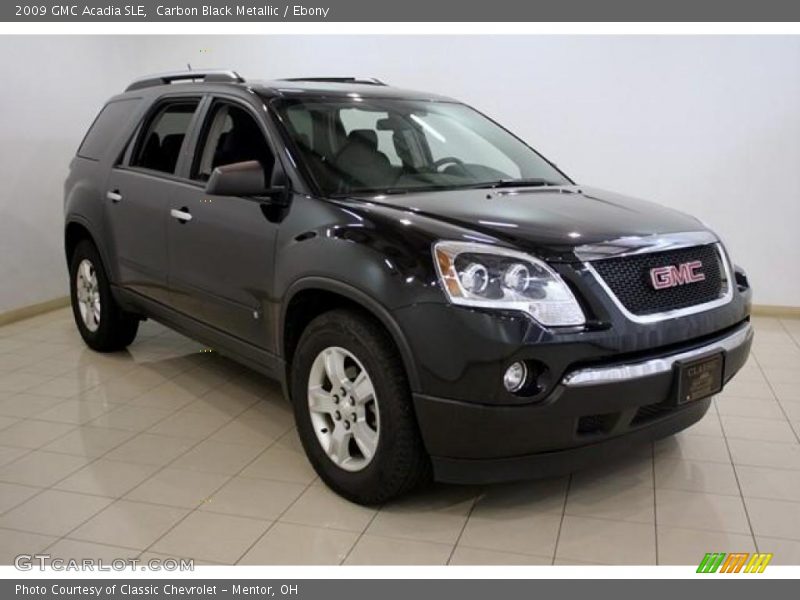 Carbon Black Metallic / Ebony 2009 GMC Acadia SLE