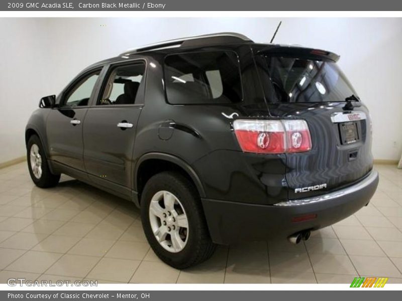 Carbon Black Metallic / Ebony 2009 GMC Acadia SLE