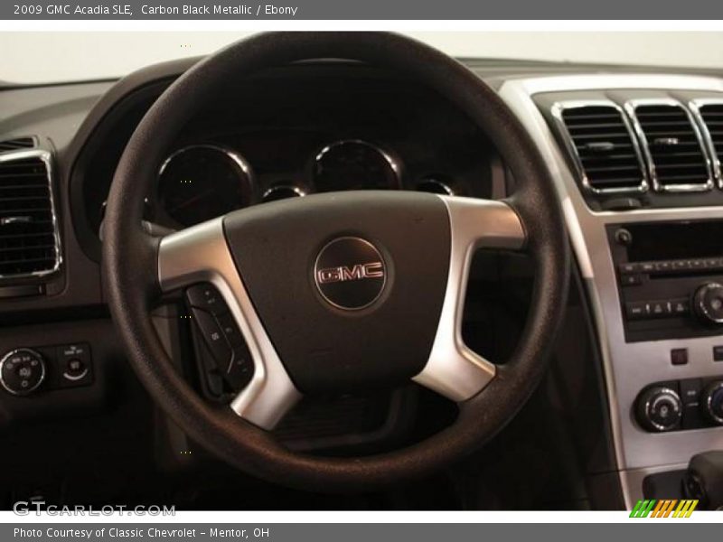 Carbon Black Metallic / Ebony 2009 GMC Acadia SLE