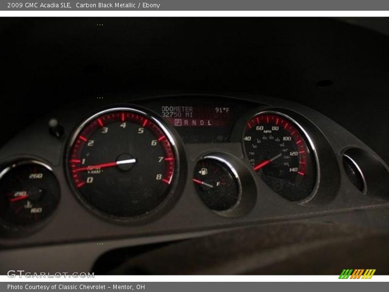 Carbon Black Metallic / Ebony 2009 GMC Acadia SLE