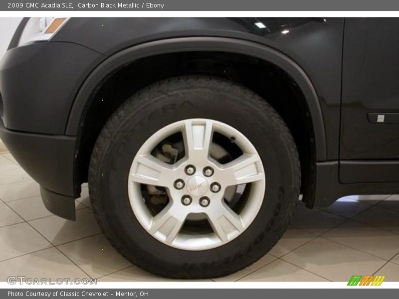 Carbon Black Metallic / Ebony 2009 GMC Acadia SLE