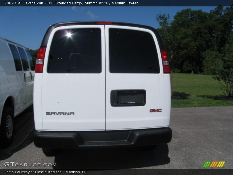 Summit White / Medium Pewter 2009 GMC Savana Van 2500 Extended Cargo