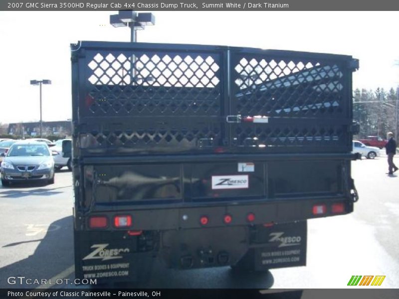 Summit White / Dark Titanium 2007 GMC Sierra 3500HD Regular Cab 4x4 Chassis Dump Truck