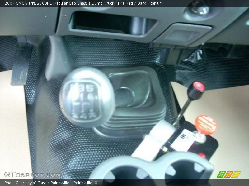 Fire Red / Dark Titanium 2007 GMC Sierra 3500HD Regular Cab Chassis Dump Truck