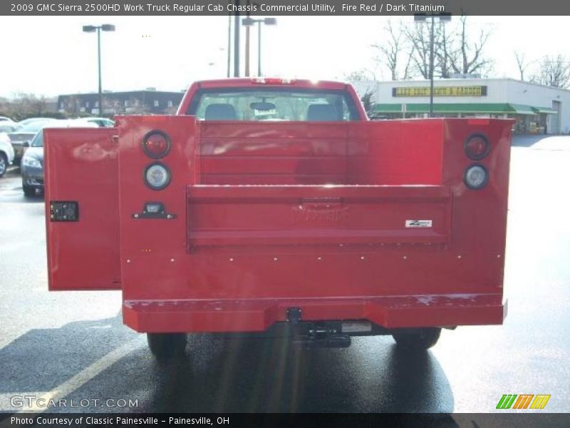 Fire Red / Dark Titanium 2009 GMC Sierra 2500HD Work Truck Regular Cab Chassis Commercial Utility