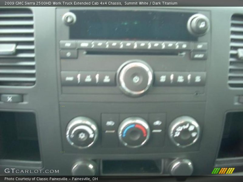 Summit White / Dark Titanium 2009 GMC Sierra 2500HD Work Truck Extended Cab 4x4 Chassis