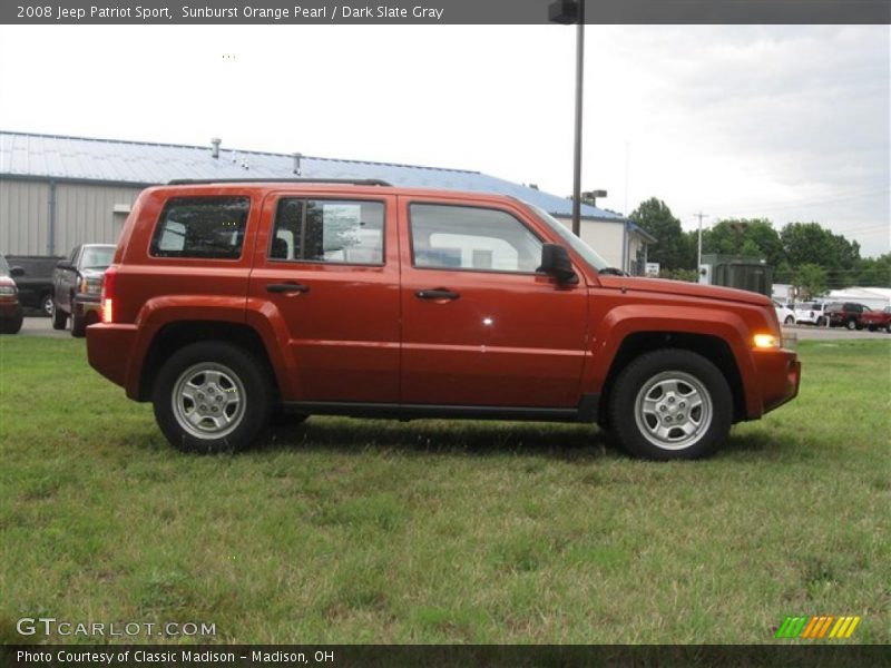 Sunburst Orange Pearl / Dark Slate Gray 2008 Jeep Patriot Sport