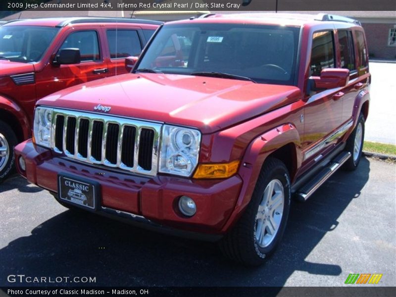 Inferno Red Crystal Pearl / Dark Slate Gray 2009 Jeep Commander Limited 4x4