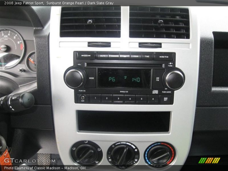 Sunburst Orange Pearl / Dark Slate Gray 2008 Jeep Patriot Sport