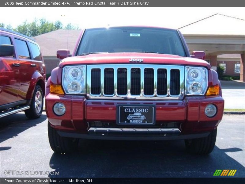 Inferno Red Crystal Pearl / Dark Slate Gray 2009 Jeep Commander Limited 4x4