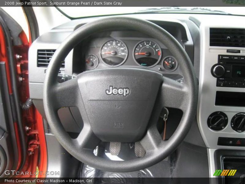 Sunburst Orange Pearl / Dark Slate Gray 2008 Jeep Patriot Sport