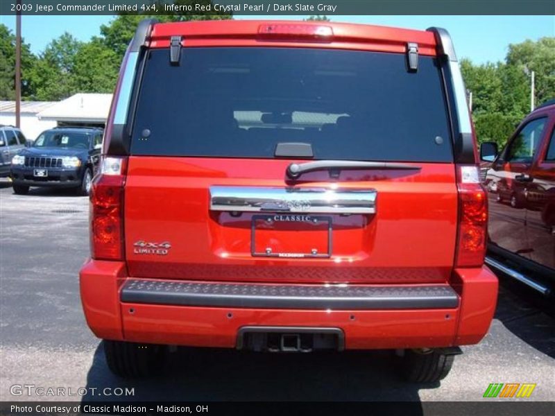 Inferno Red Crystal Pearl / Dark Slate Gray 2009 Jeep Commander Limited 4x4