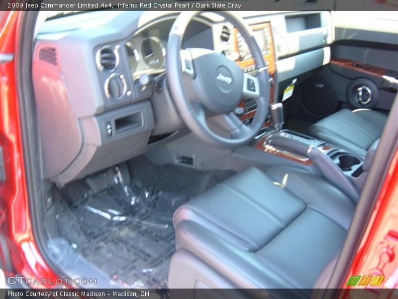 Inferno Red Crystal Pearl / Dark Slate Gray 2009 Jeep Commander Limited 4x4