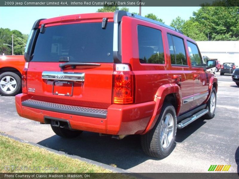 Inferno Red Crystal Pearl / Dark Slate Gray 2009 Jeep Commander Limited 4x4