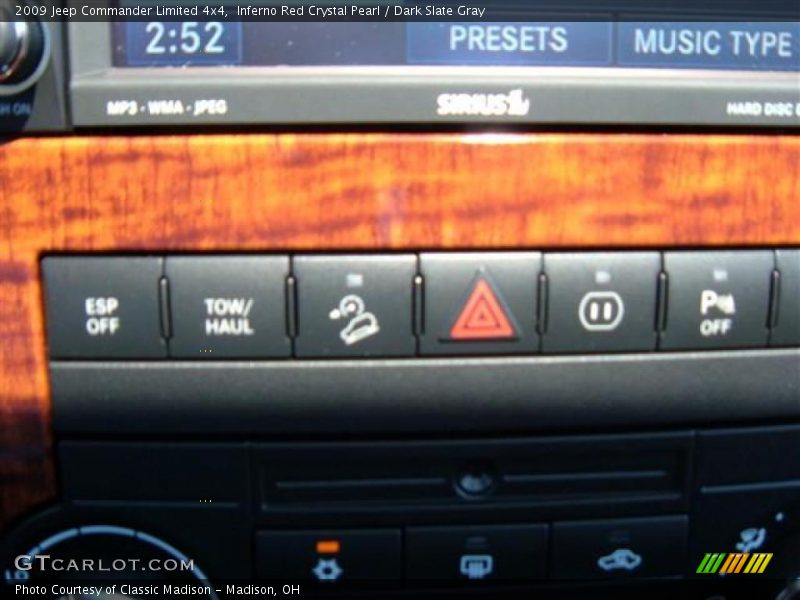 Inferno Red Crystal Pearl / Dark Slate Gray 2009 Jeep Commander Limited 4x4