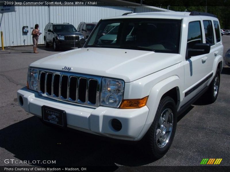 Stone White / Khaki 2009 Jeep Commander Sport 4x4