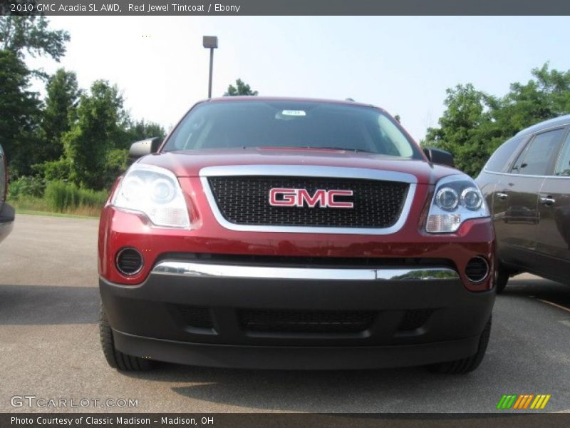 Red Jewel Tintcoat / Ebony 2010 GMC Acadia SL AWD