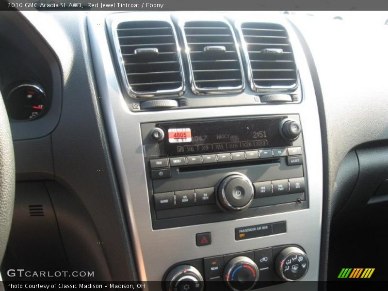 Red Jewel Tintcoat / Ebony 2010 GMC Acadia SL AWD