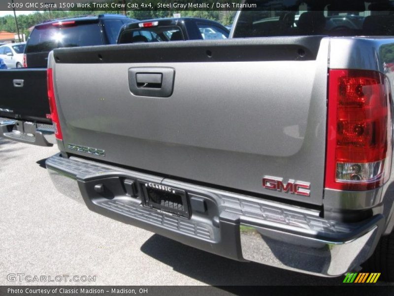 Steel Gray Metallic / Dark Titanium 2009 GMC Sierra 1500 Work Truck Crew Cab 4x4