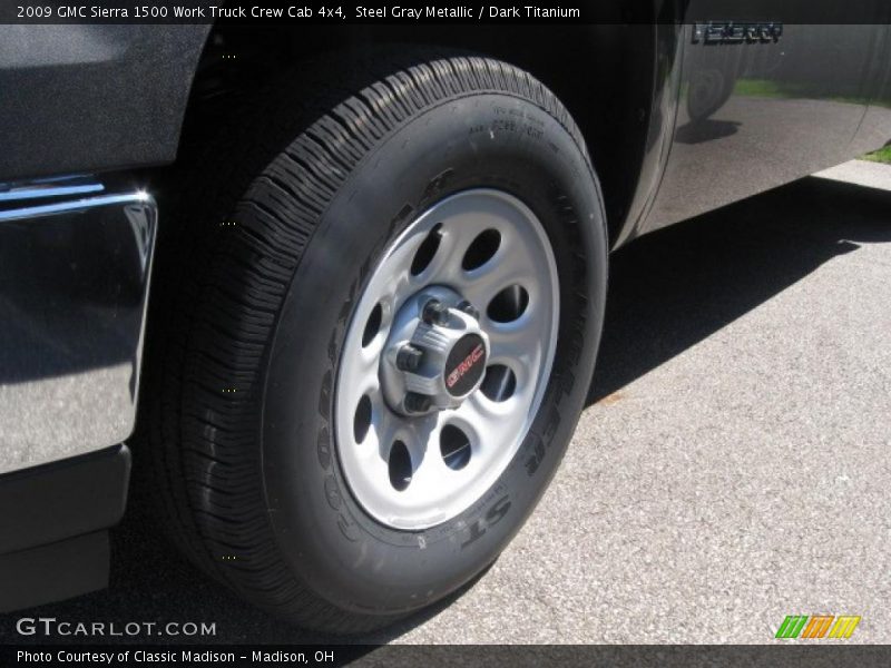 Steel Gray Metallic / Dark Titanium 2009 GMC Sierra 1500 Work Truck Crew Cab 4x4