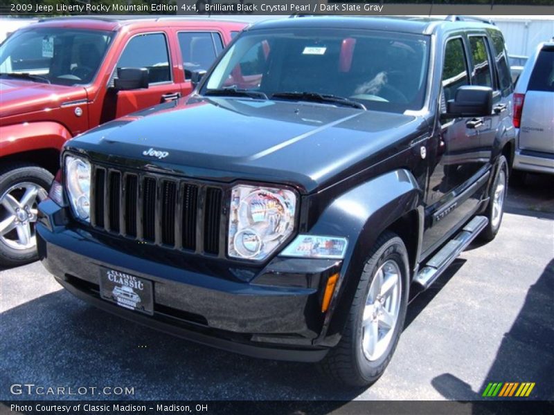 Brilliant Black Crystal Pearl / Dark Slate Gray 2009 Jeep Liberty Rocky Mountain Edition 4x4