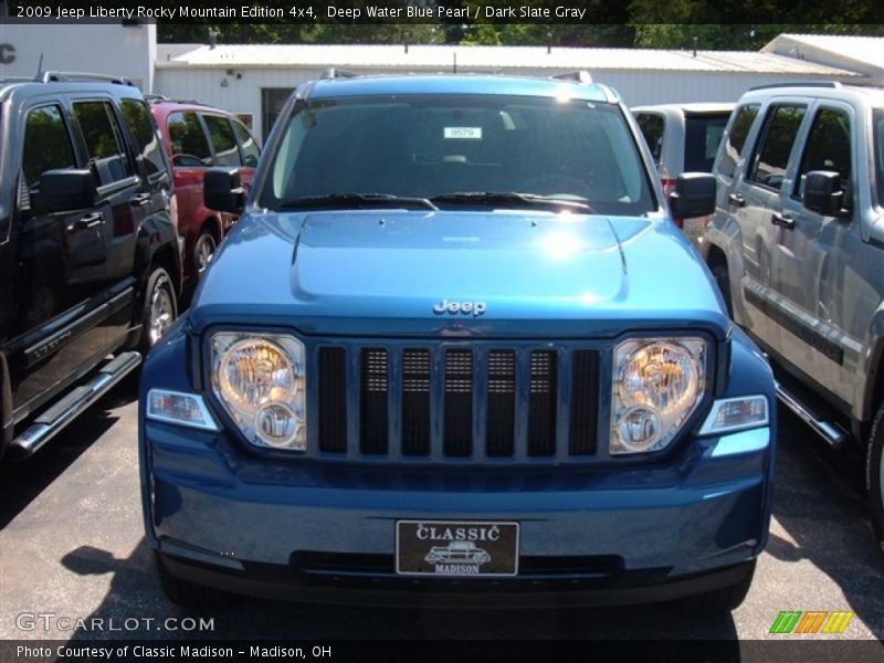 Deep Water Blue Pearl / Dark Slate Gray 2009 Jeep Liberty Rocky Mountain Edition 4x4